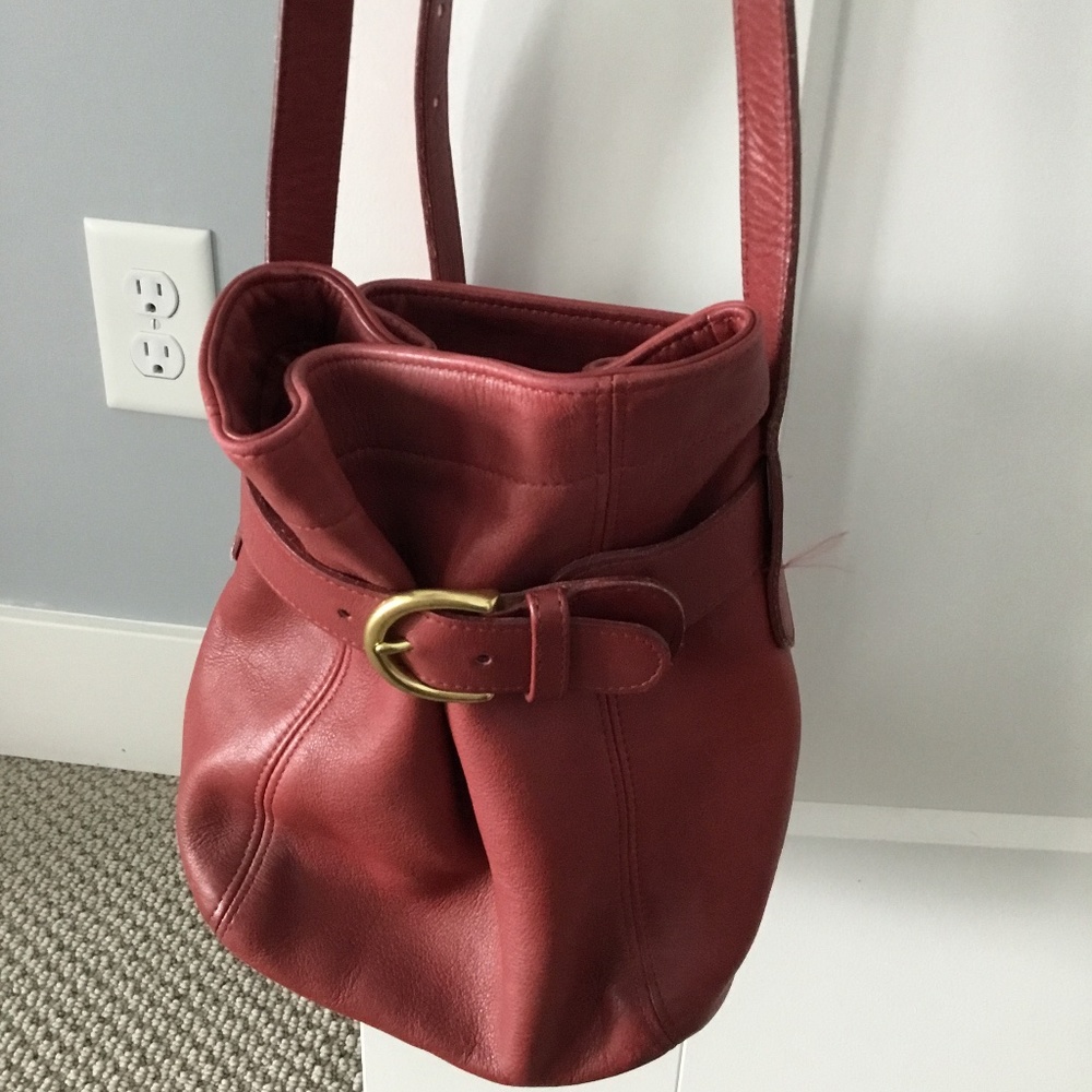 Coach Vintage Soho Belted Leather crossbody shoulder bag in red